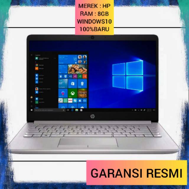 Jual Laptop HP RAM8GB 14s DK0073AU AMD A4 7th 9125 2,3Ghz HDD1TB Amd