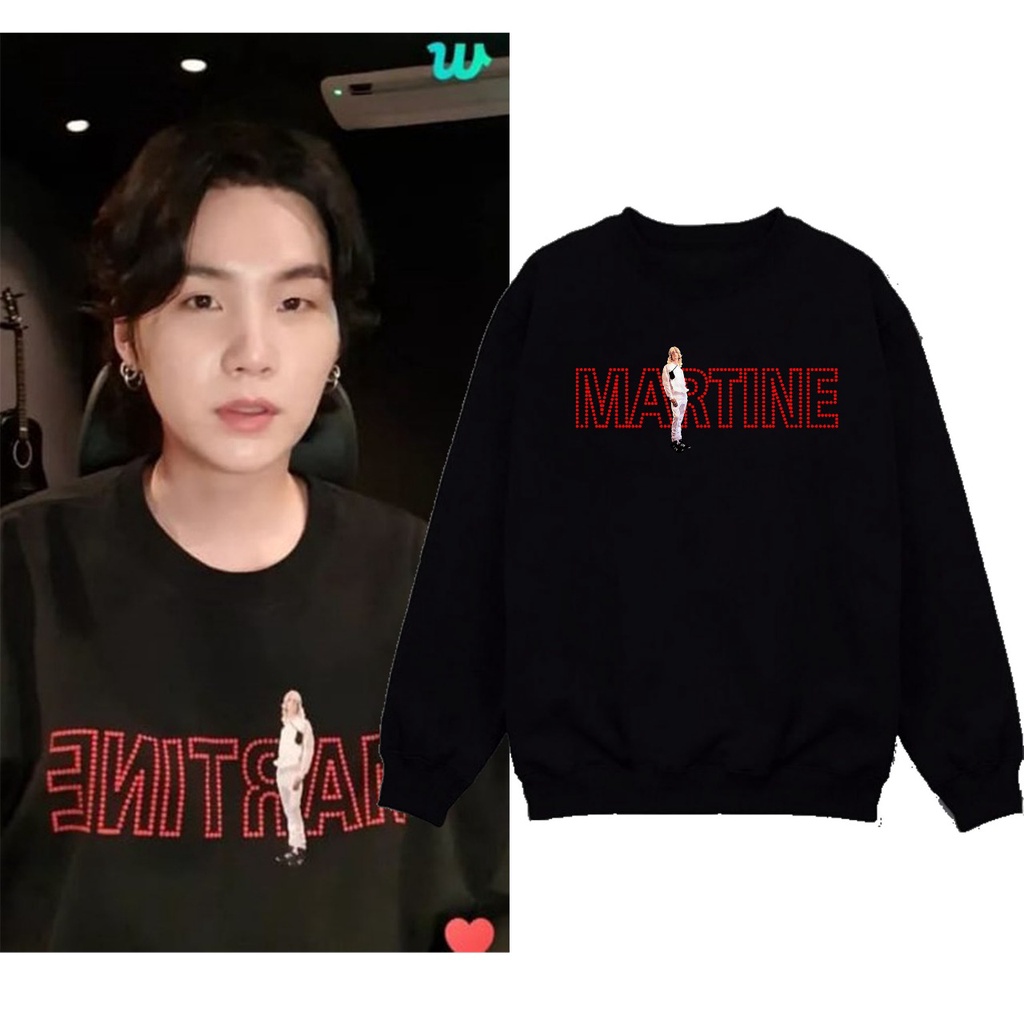 Sweater Basic Bangtan Suga martine depan