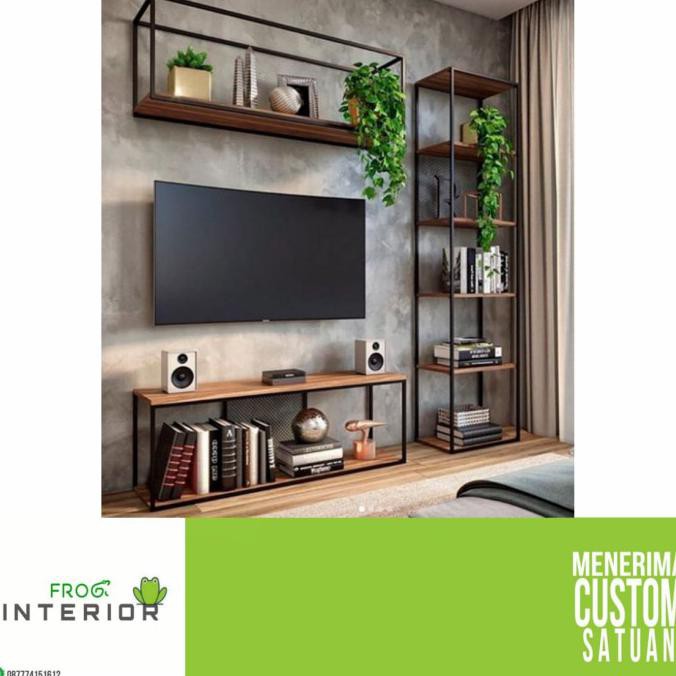 Rak Tv/Meja Tv/Rak Tv Industrial/Cabinet Tv/Rak Tv Minimalis Flowerbean23