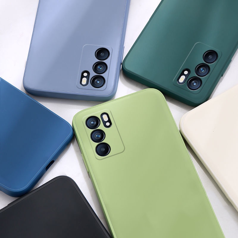 Soft Case Silikon Warna Permen Untuk OPPO Reno 6Z 6 Pro 5 A16 A74 A54 4G 5G