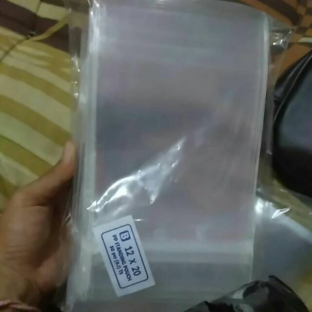 Plastik standing pouch size 12X20 isi 50pcs
