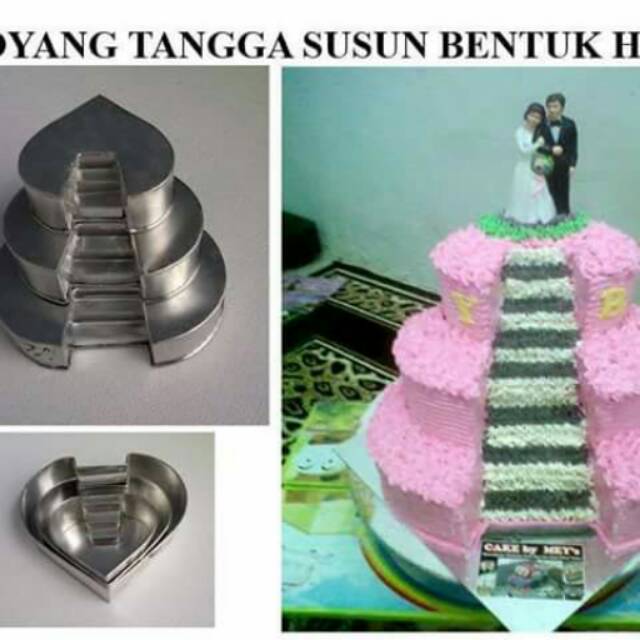 Gambar Kue  Pengantin Bentuk Love Serba Pengantin