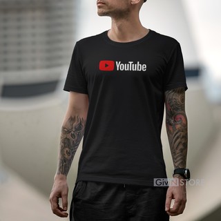 Baju Distro Bandung Premium Logo  Youtube Cotton  Combed  30s  