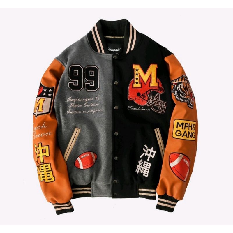 Varsity jacket hustle Memphis original 3XL