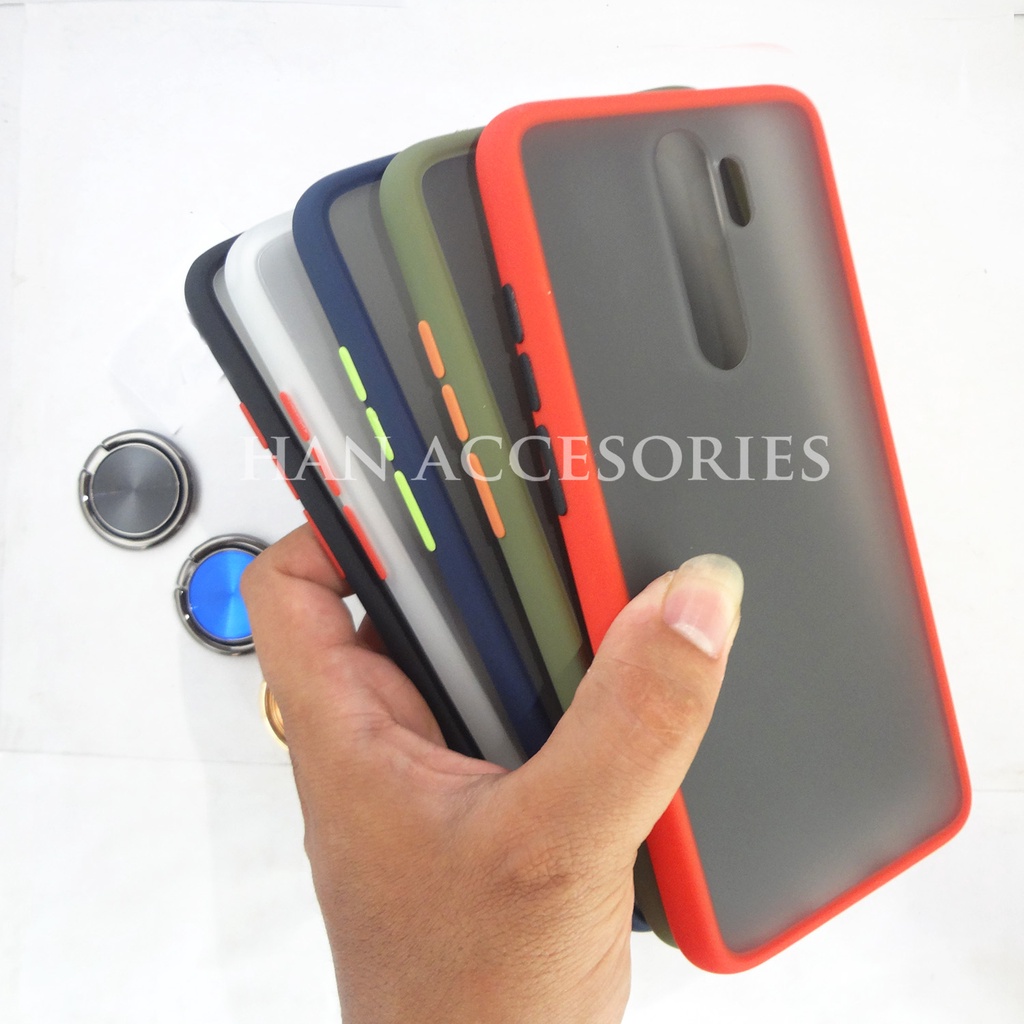 (PAKET HEMAT) Case Fuze Dove + Temperred Glass Xiaomi Redmi Note 4x/Note 7/Note 7 Pro/Note 8/Note 8 Pro/Note 9/Note 9s Hardcase / Matte Colour / Case Candy