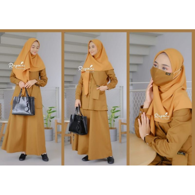 New Model Gamis KEKI Maryland by Riyani/Gamis Pemda Bahan Maryland drill