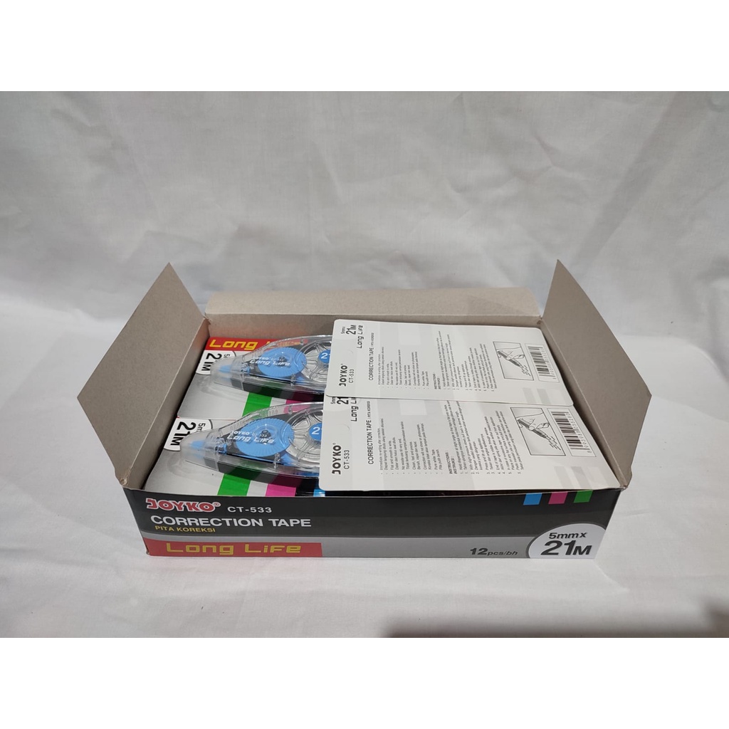 

Correction Tape Long Life 5mmx21M / Pita Koreksi Besar CT-533 Joyko