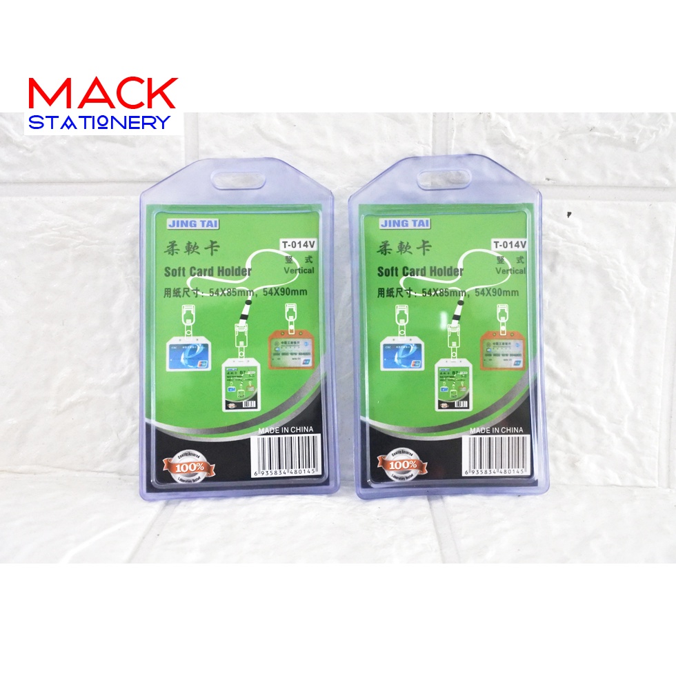 

(10 Pcs) Casing Id Card Karet 1 Muka T-014 V Transparan