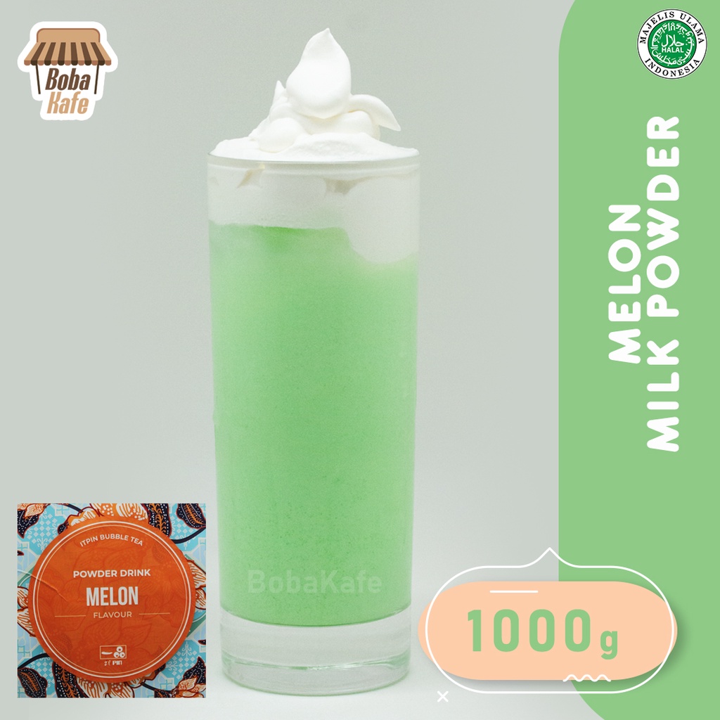 

Bubuk Minuman Rasa Melon - Melon Milk Powder 1000gr ( Merk ITPIN)