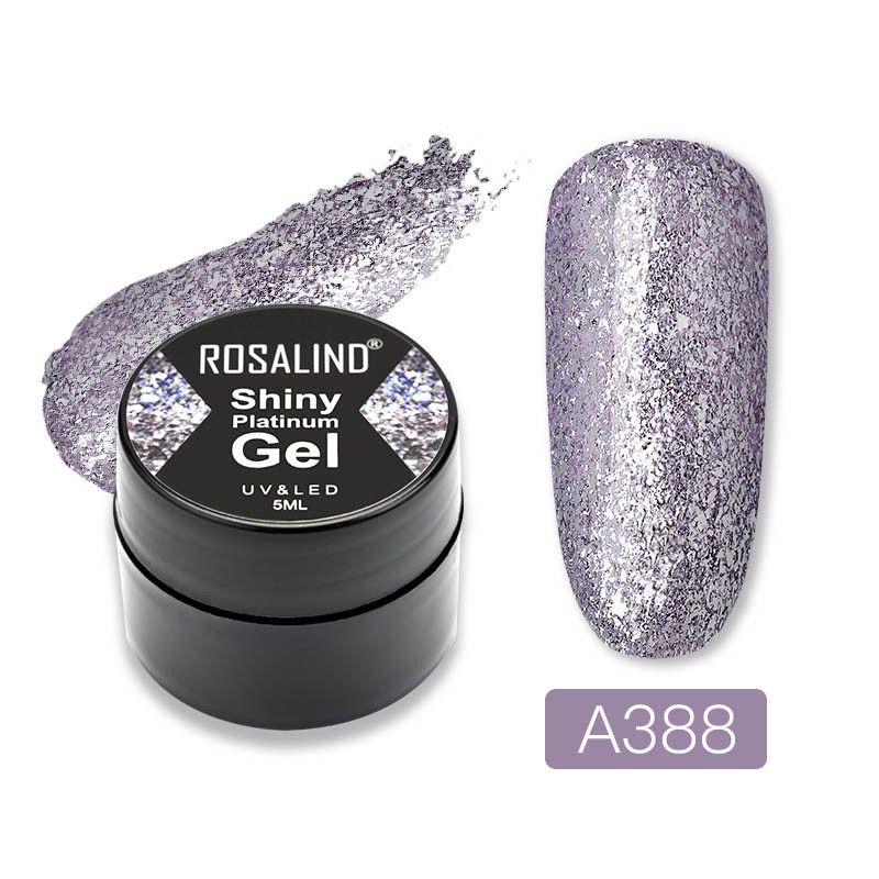Rosalind SHINY PLATINUM GEL SERIES Gel Nail Polish UV LED / Kutek / Cat Kuku best seller buat kuku cantik