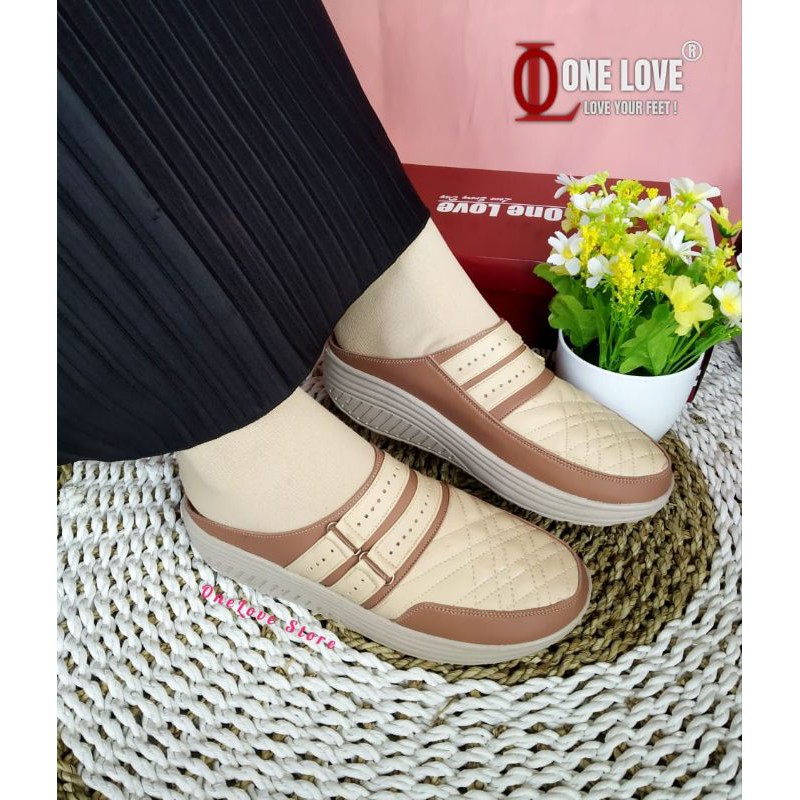 Wedges Sepatu wanita Tutong Sol Abu OneLove