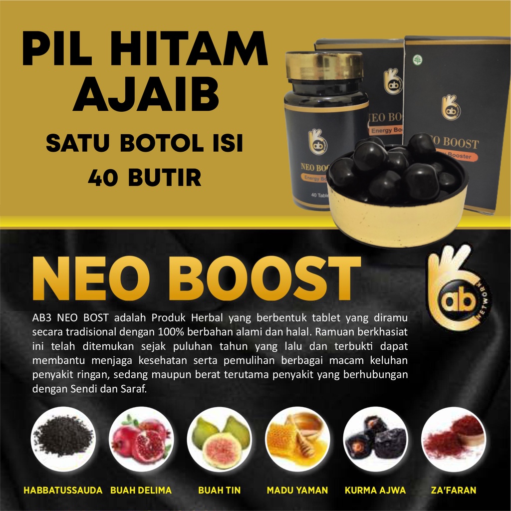 NEO BOOST - OBAT HERBAL SEGALA MACAM PENYAKIT - ORIGINAL PRODUK AB3