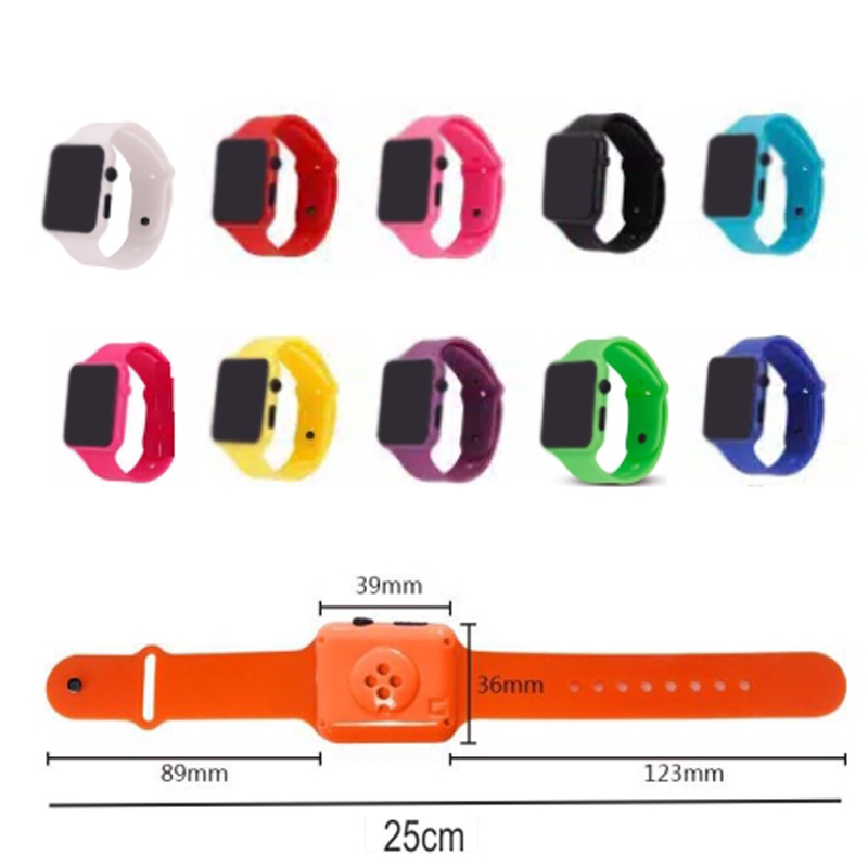 ⭐Gogoland⭐ BARANG REJECT Gelang Model Jam Tangan Pria Wanita  Strap Rubber Sport import COD JT007-2