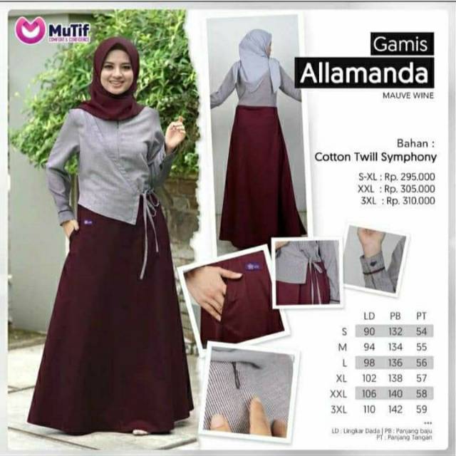 Gamis allamanda mutif