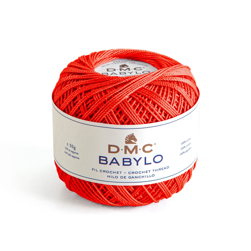 Benang Crochet DMC Babylo 50 Gram - 666 - Bright Red Merah