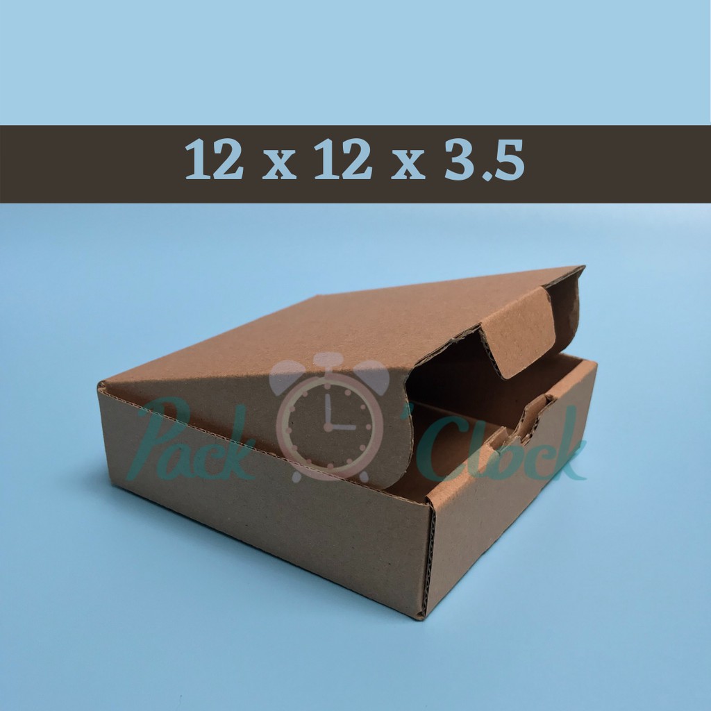 

5 PCS Kardus / Karton Box Die Cut Uk. 12 x 12 x 3,5 cm