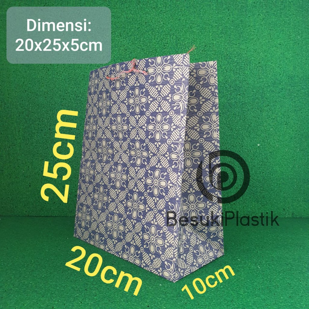 

Tas Kertas 20x25 MOTIF / Tas Kertas 20cm / Tas Kertas Kue / Tas Kue Jajan / Tas Kertas Motif