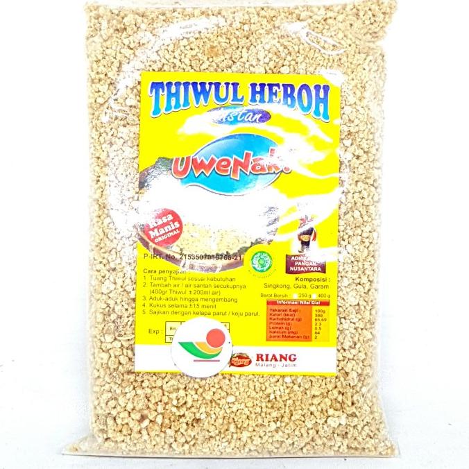 

RIANG THIWUL HEBOH INSTAN RASA MANIS 400gr | TIWUL KHAS JAWA TENGAH Sae