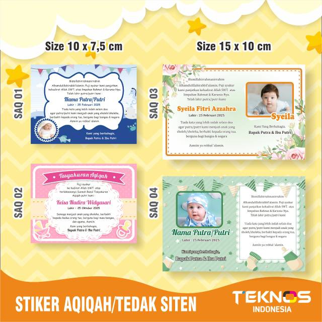 

STIKER STICKER LABEL SYUKURAN KELAHIRAN AQIQAH BAYI ANAK BOX KOTAK NASI CUSTOM