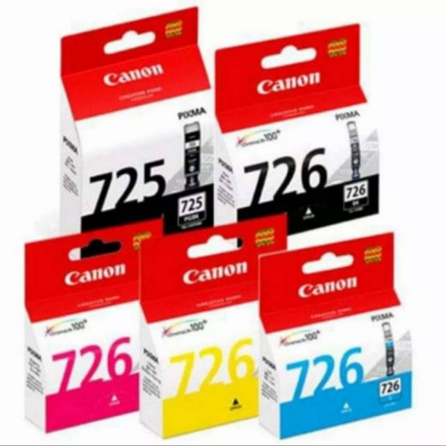 Tinta canon 726bk /725 calour 1setFor printer : iP4870/ 4970, MG5170/ 5270/ 5370/