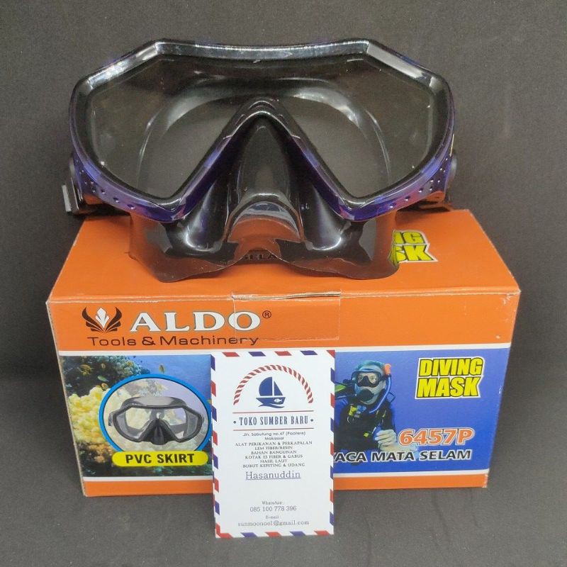 Diving Mask / Kacamata selam Aldo 6457P