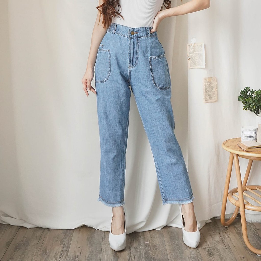 WEKIPANTS CELANA  JEANS RAWIS  POKET Shopee  Indonesia