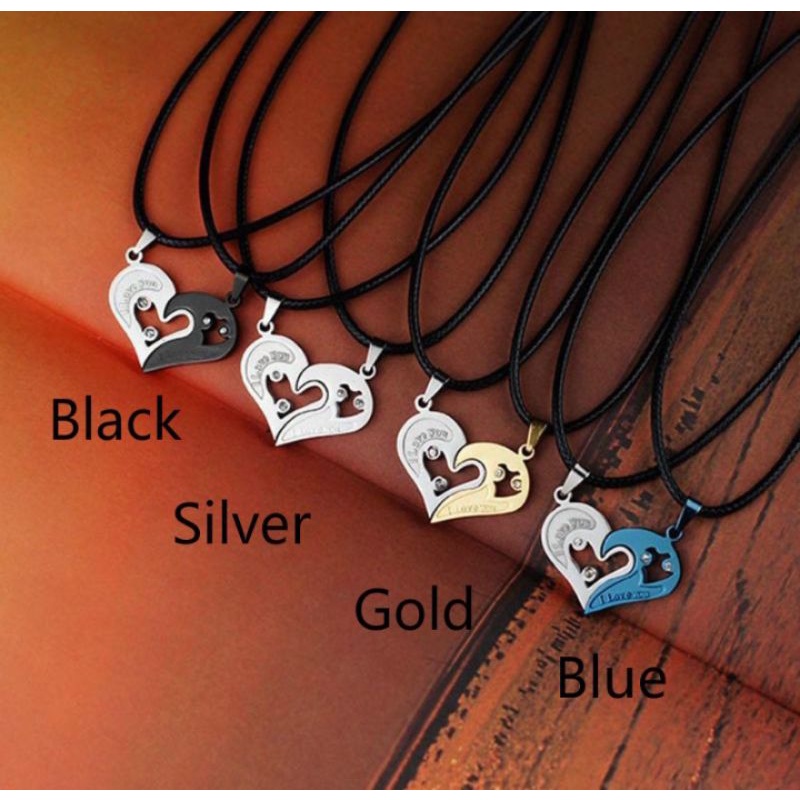 Kalung pasangan couple I Love You