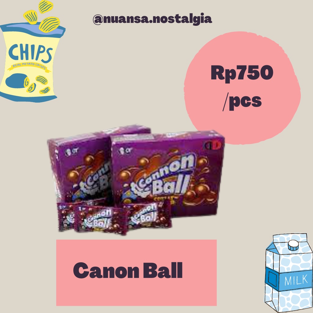 

TERMURAH! Cokelat Cannon Ball - Jajanan Jaman Dulu