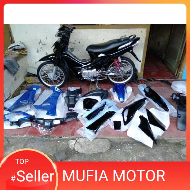 Full body supra x 125 lama-old biru hitam