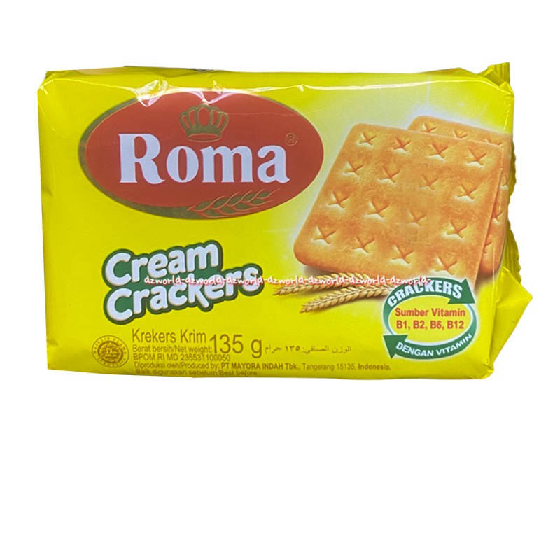 Roma Cream Crackers 135gr Malkist Daebak Korean BBQ Krekers Krim Tanpa Gula Less Sugar Makis Daebak Korea Rasa Pedas Biskuit Malkis Roma