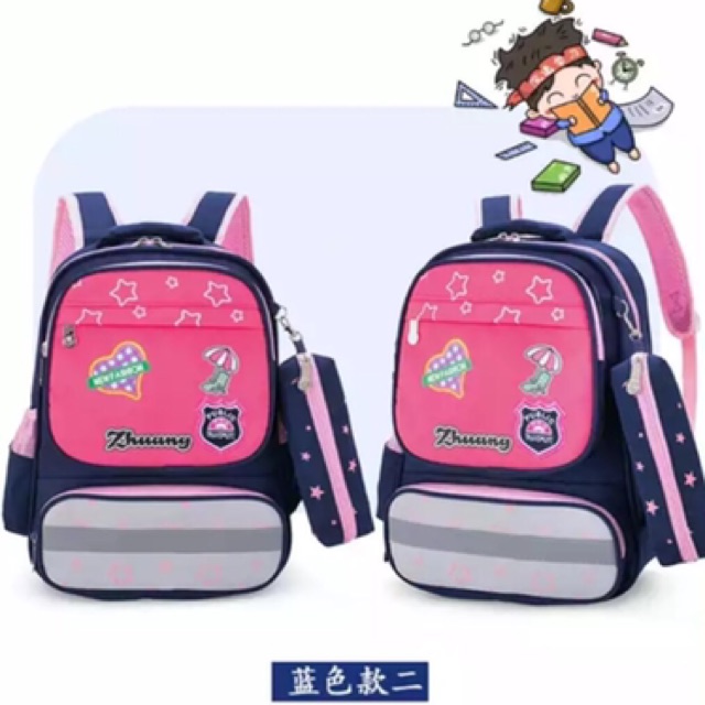 New Backpack Anak For Kids 2020 ZHUYANG LOVE HORSEA Free Kotak pensil / ransel anak Paud TK SD murah