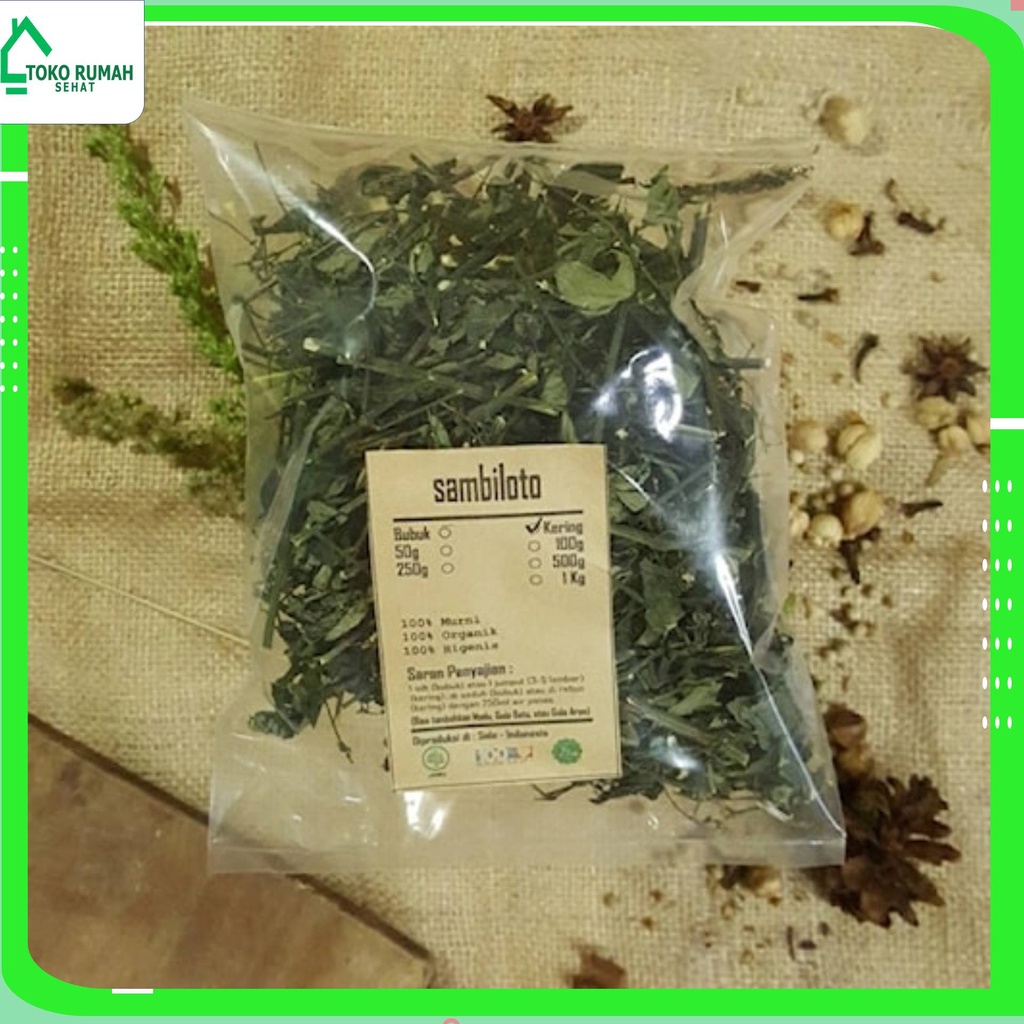 

SAMBILOTO / SAMBIROTO KERING 250 GR - Andrographis Paniculata -