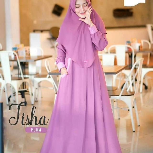 Ns FC Najibah Gamis Syari Putih Benhur Abu Toska Navy Maroon Hujan Muslim Modis