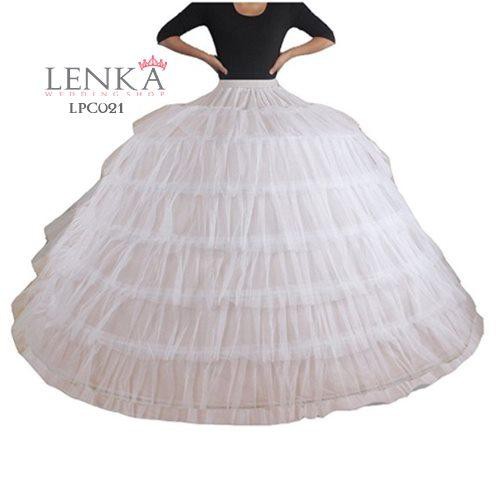 [BISA COD] PETTICOAT BALL GOWN PENGEMBANG ROK GAUN SUPER 6 RING LPC021