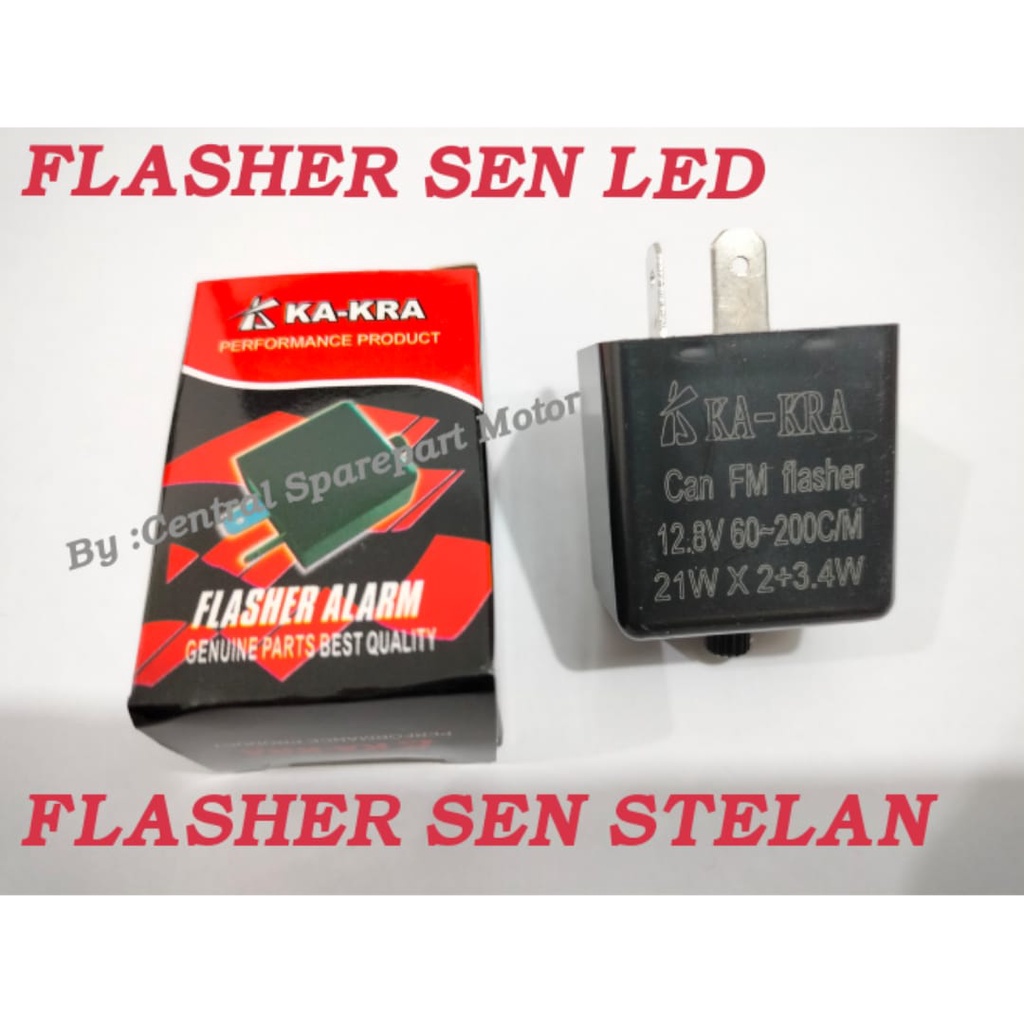 Flasher Sen KA-KRA Flaser Sein KA-KRA Flasher Sen LED Relay sein Bisa Stel speed kedip Cepat Lambat Sein