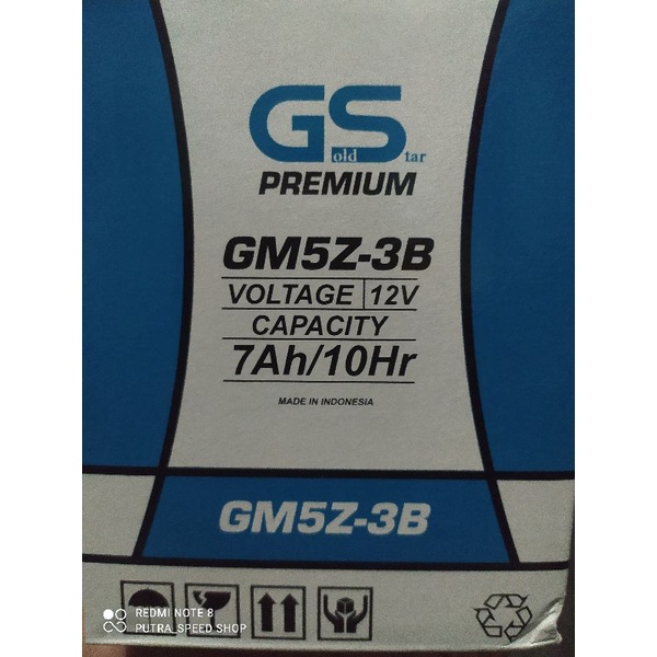 AKI BASAH MOTOR GS.TIPE GM5Z-3B