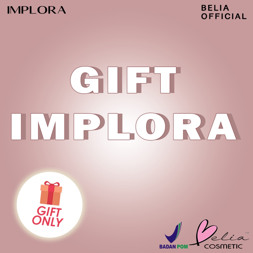 ❤ BELIA ❤ GIFT IMPLORA Pouch Hitam Kosmetik | Tempat Skincare