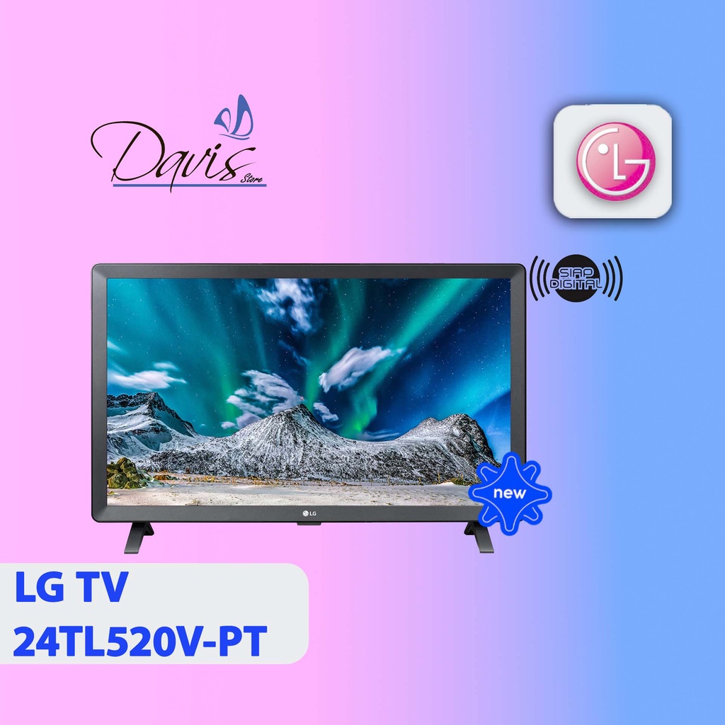 LG LED TV 24 Inch 24TL520V-PT / 24TL520 HDTV Digital TV HDMI USBMovie