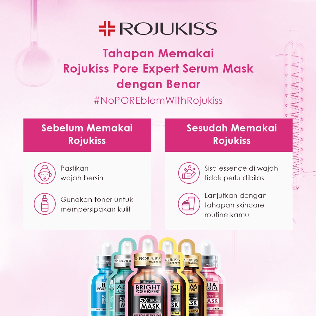 ROJUKISS Premium 5X Serum Mask 25ml | Sheet Mask | KOREAN SERUM WAJAH
