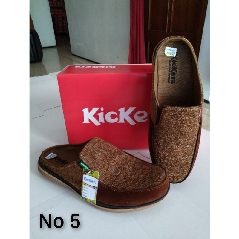 Sepatu Selop Kickers Pria Sepatu Sandal Slip On Pria.