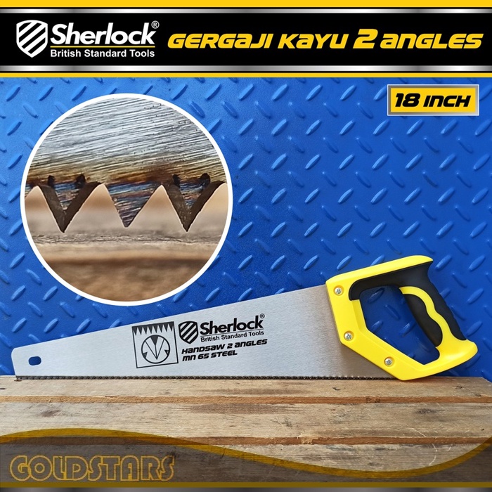 Gergaji Kayu 2 angles / Sherlock 18 Inch mn 65 Steel