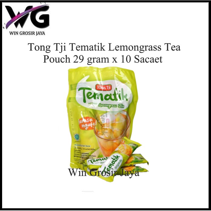 

Minuman Herbal / Teh Instant / Teh Kemasan Tong Tji Tematik Lemongrass Tea Pouch