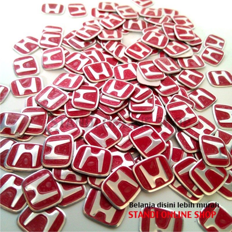 Emblem Kunci Honda Merah Sticker Logo Kunci Honda Mobilio Brio Jazz