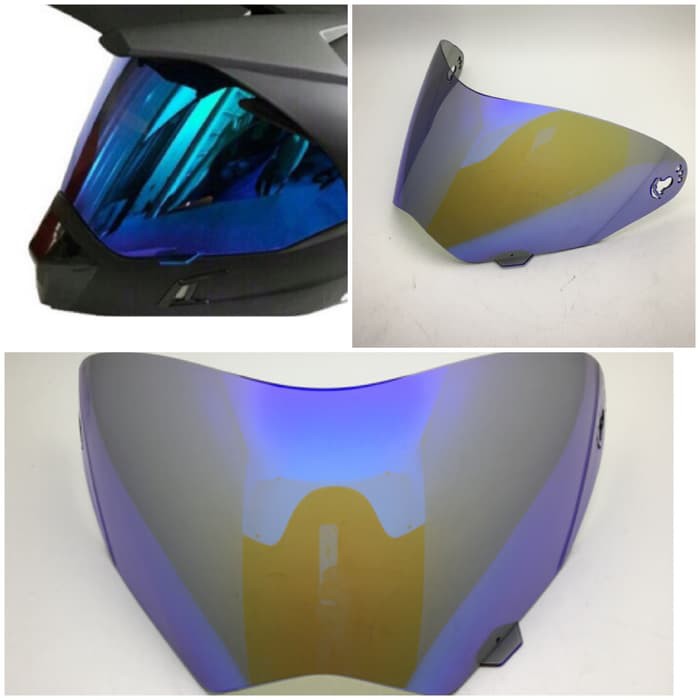 Kaca Helm Original Snail Supermoto Mx311 Revo Blue #Sportmotor