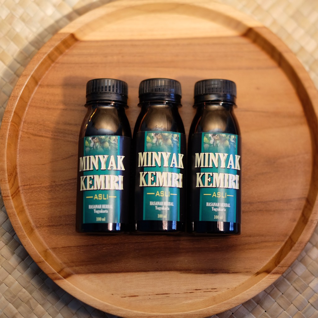 Minyak Kemiri Bakar Penumbuh & Penebal Rambut Bayi / Dewasa, Brewok, Kumis, / Menghilangkan Ketombe 