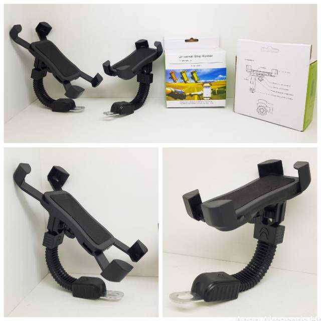 Phone Holder Motor Dudukan Hp Di Setang Sepeda Motor Gojek Holder Hp Spion Phone Support Motorcycle
