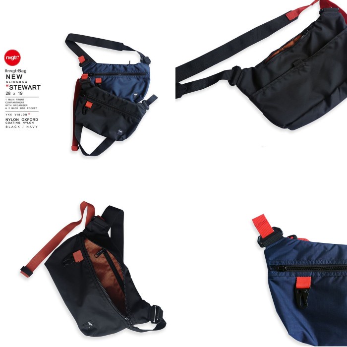 Hot sale   Tas Selempang, Slingbag "STEWART” / Unisex nvgtr bag   hanya di shopee