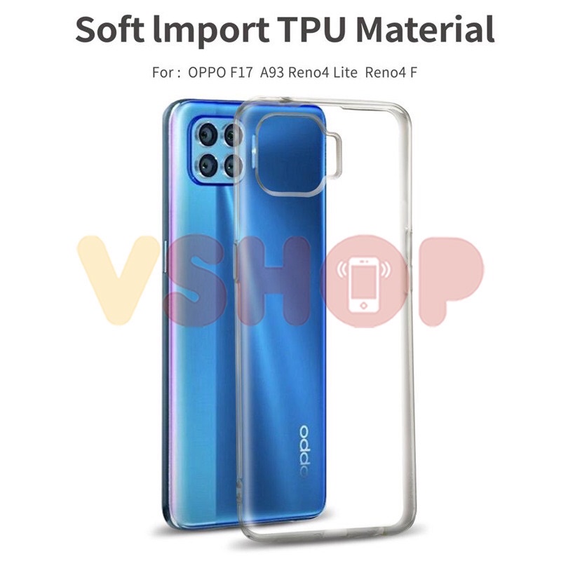 SOFTCASE TRANSPARAN OPPO F17 PRO A93 - RENO 4F PREMIUM CLEAR SOFT CASE