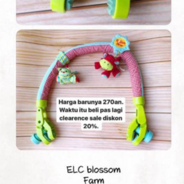 Preloved play gym baby gym mainan bayi gantungan aksesoris stroller rattle jepit stroller