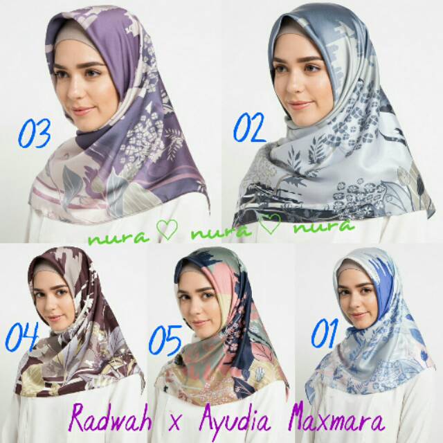 SALE & NEW Scarf Radwah x Ayudia MAXMARA Hijab Segi4